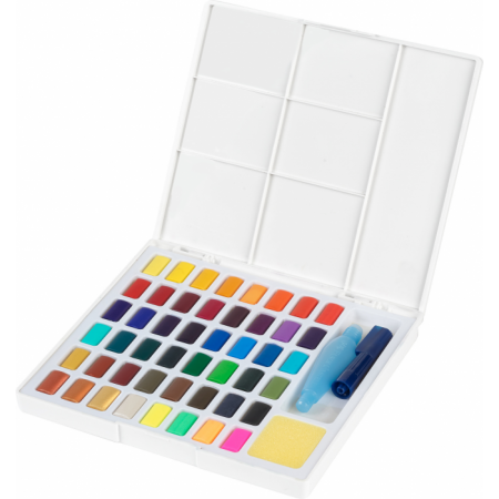 Watercolours in pans Set, 48 colours